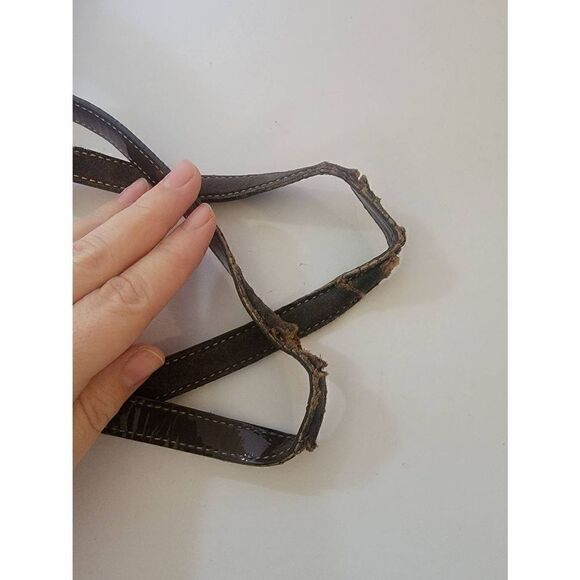 Coach Leatherware Women's Brown Signature Canvas Suede Trim Shoulder Bag - Picture 5 of 10